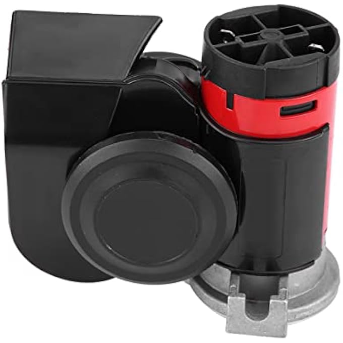 Phefop Electronic Snail Horn 12V 139Db Ultra Loud Dual Air Horn Compact Electric Train Horn With Cover For Passenger Cars Motorcycle Yacht Boat - Image 1